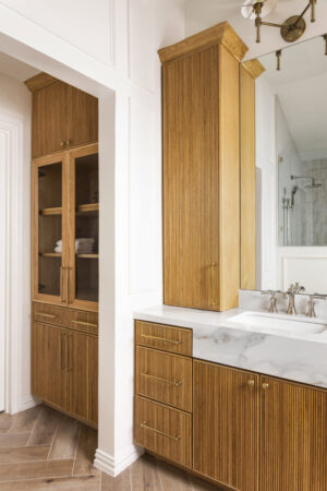 Make Ready Design + Build Custom Home Renovations - angled doorway in remodeled bathroom