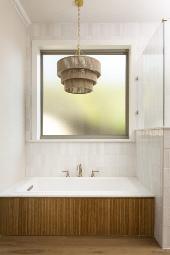 Make Ready Design + Build Custom Home Renovations - bathtub remodel, chandelier